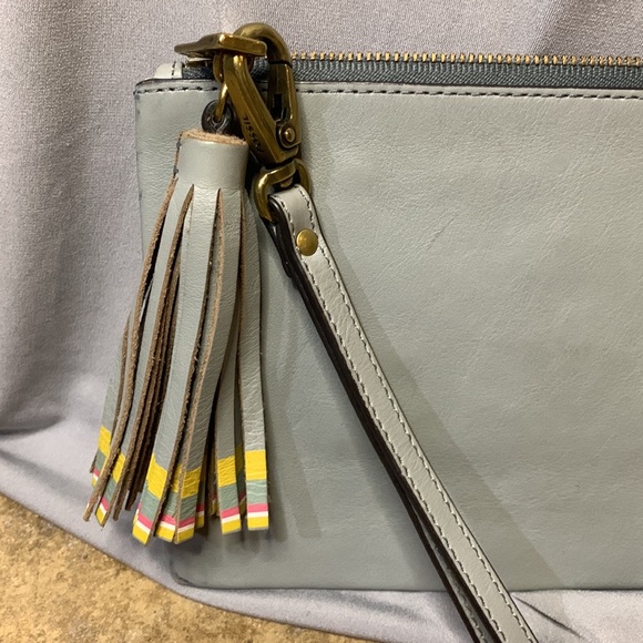 Fossil Grey Tassel Wristlet - Picture 2 of 11